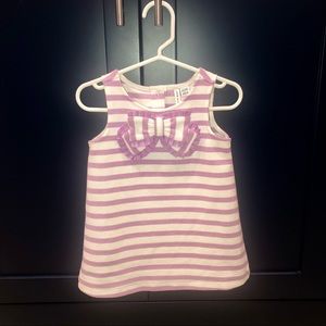 Janie & Jack Girl’s Striped Bow Dress Size 12-18m